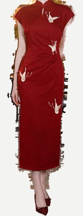Red cheongsam, supplier photo